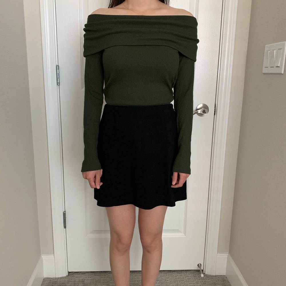 Ribbed Off the Shoulder Top